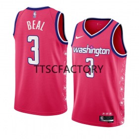 Muške NBA Dres Washington Wizards Bradley Beal 3 Nike 2022-23 City Edition Ružičasta Swingman